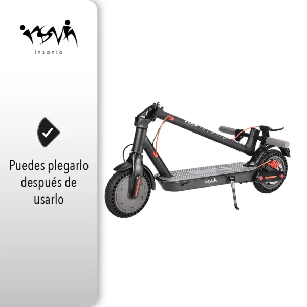 Scooter Electrico Patín Insania 23 Km/h Color Negro - Image 4