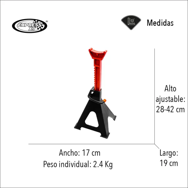 Torres Para Auto 2 Piezas 3 Toneladas - Image 2