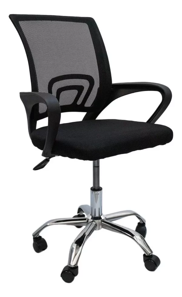 Silla Ejecutiva Stay Elit Oficina Ergonómica Escritorio Reclinable Negro tapizado de malla transpirable